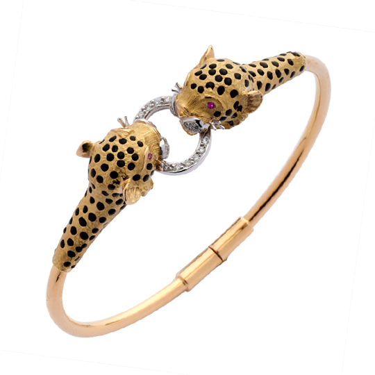Pulsera Oro Amarillo Leopards