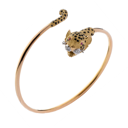 Pulsera Oro Amarillo con Diamantes Leopards